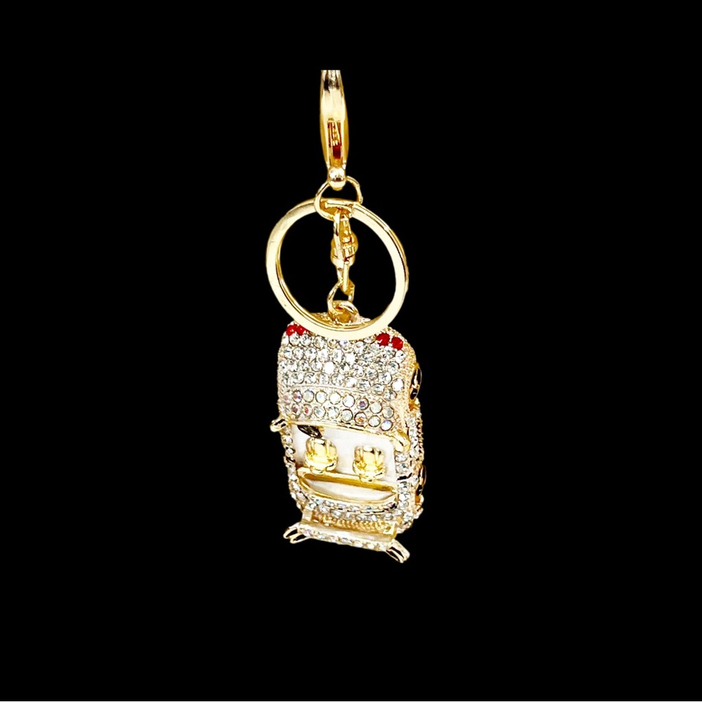 Luxury Bling Car Keychain | Rhinestone Crystal Key Ring - Picture 7 of 14